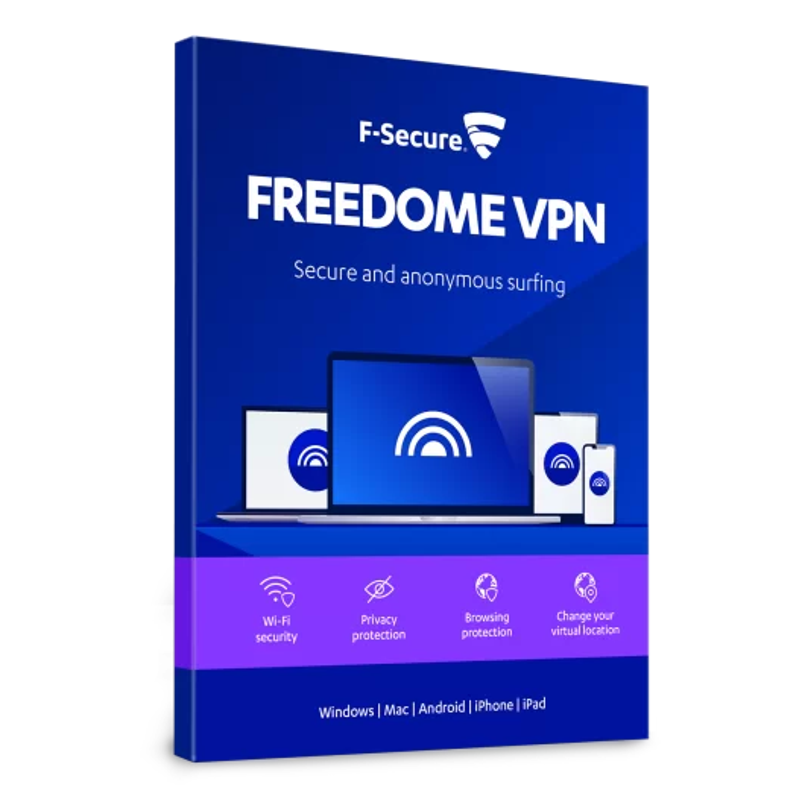 F-Secure Freedome VPN (5 devices 1 year) - VPN