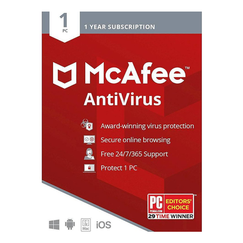 McAfee AntiVirus Plus (1 device 1 year) - Antivirus