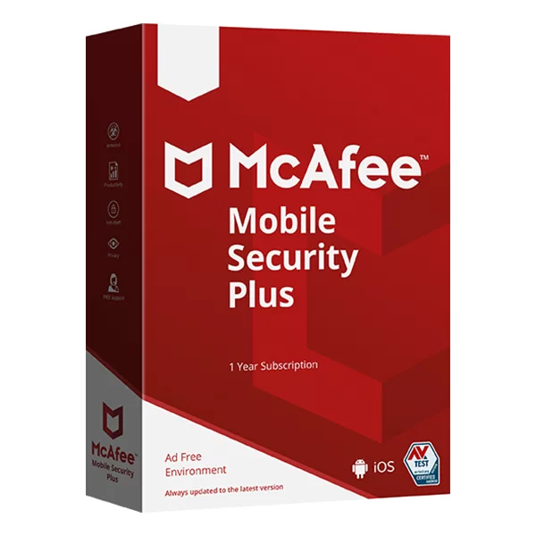 McAfee Mobile Security Plus VPN (Unlimited devices 1 year) - Antivirus